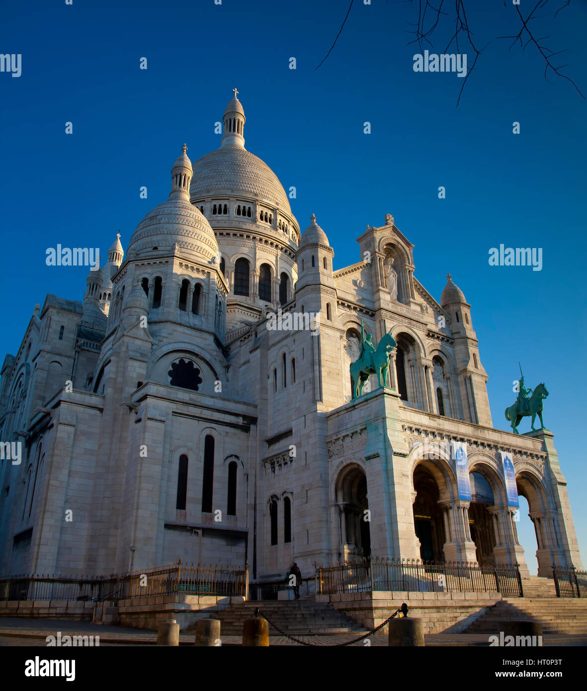 Basilique du Sacré-Cœur de Paris. Montmartre. Paris, France, Europe. Banque D'Images