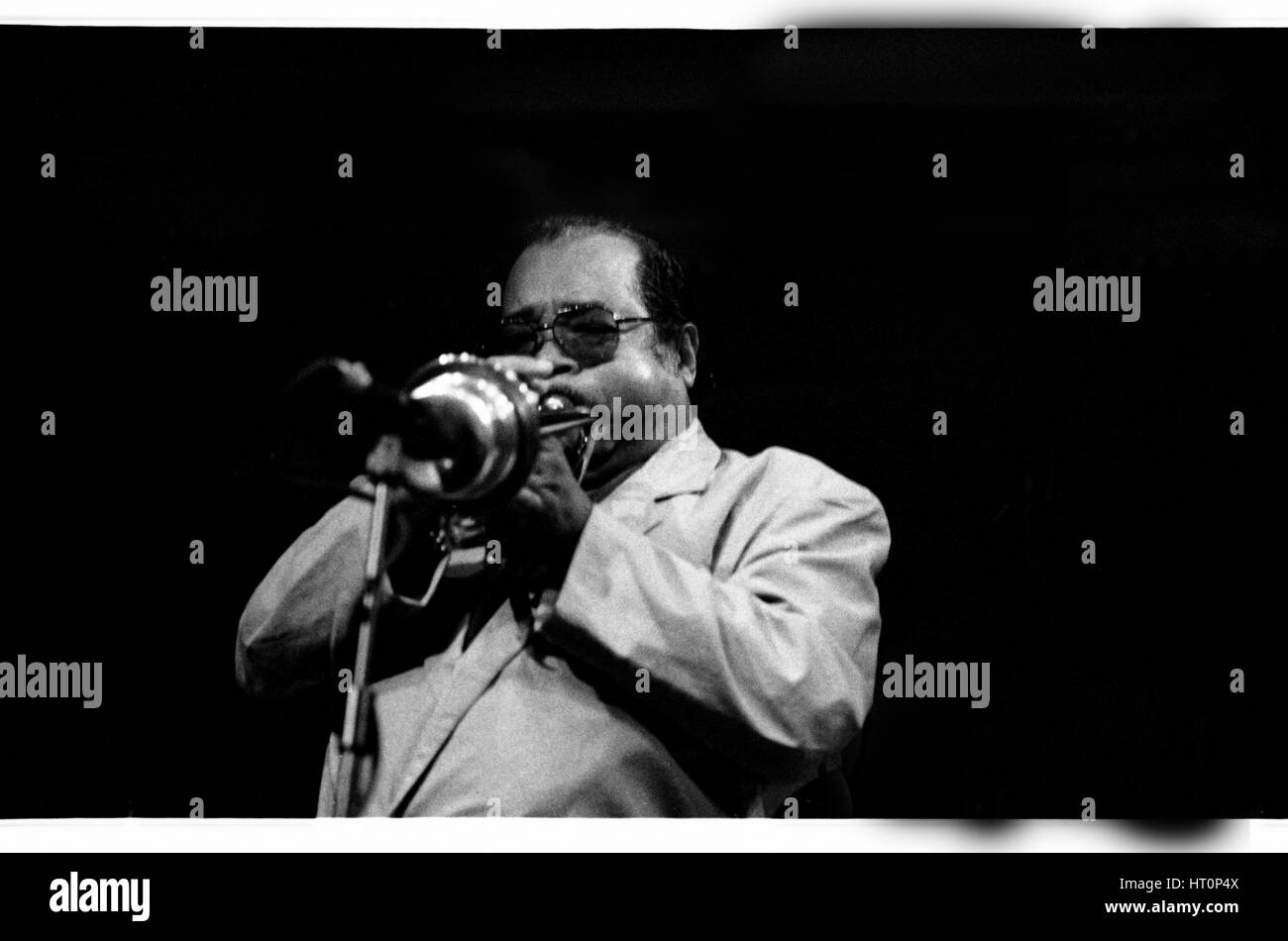 Nat Adderley, Jazz Cafe, Londres, 1993. Artiste : Brian O'Connor. Banque D'Images