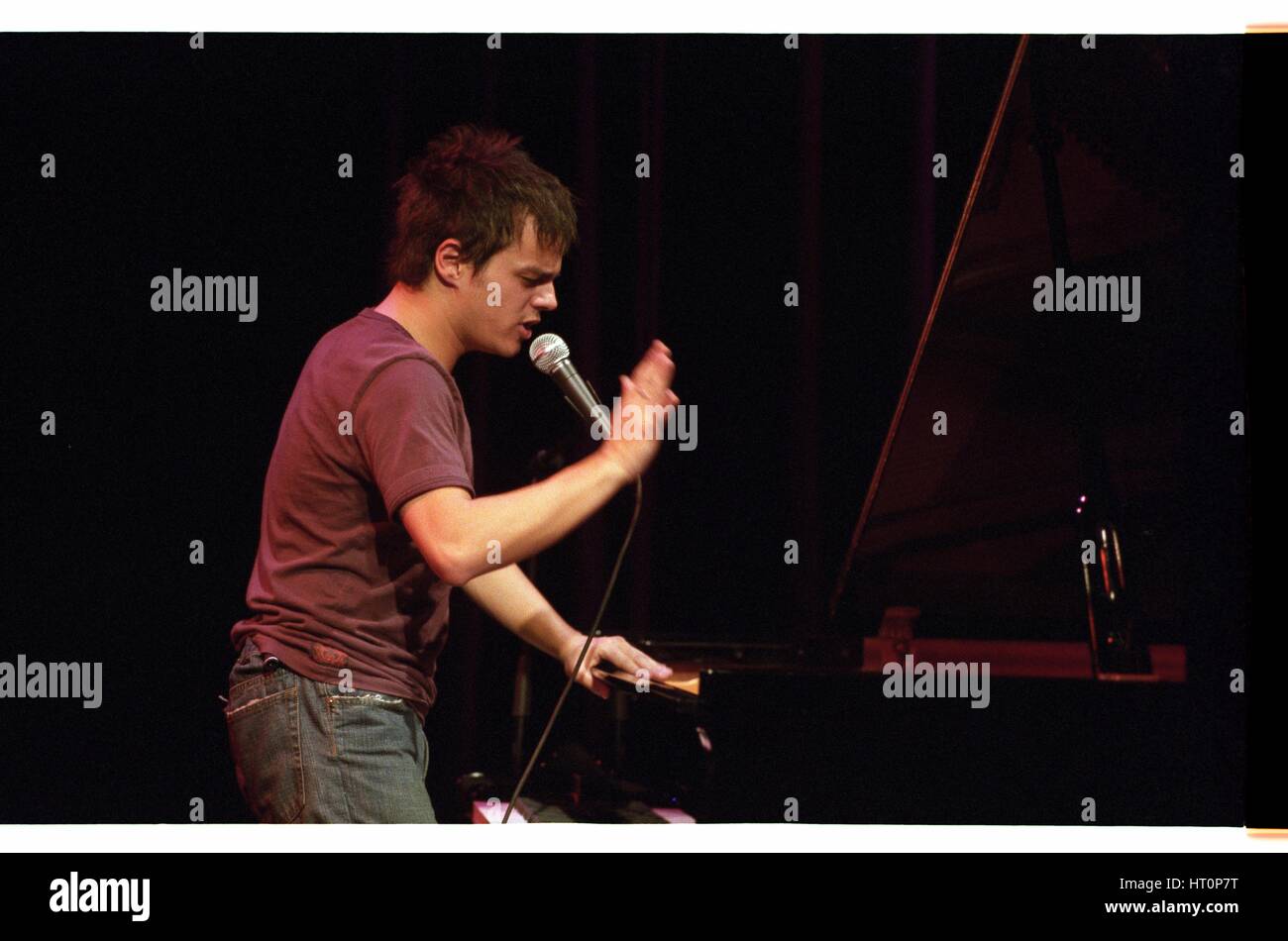 Jamie Cullum, Hawth, Crawley, 2004. Artiste : Brian O'Connor. Banque D'Images