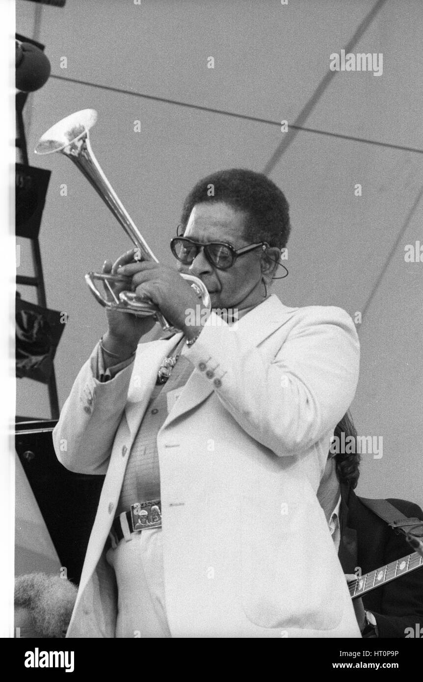 Dizzy Gillespie, capitale du jazz, Alexandra Palace, 1979. Artiste : Brian O'Connor. Banque D'Images