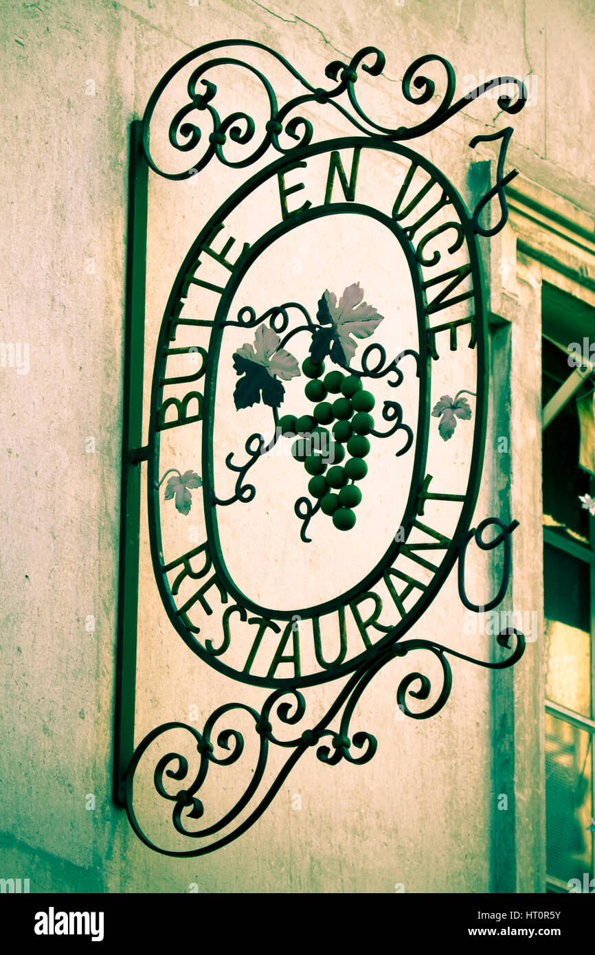 Restaurant sign. Banque D'Images