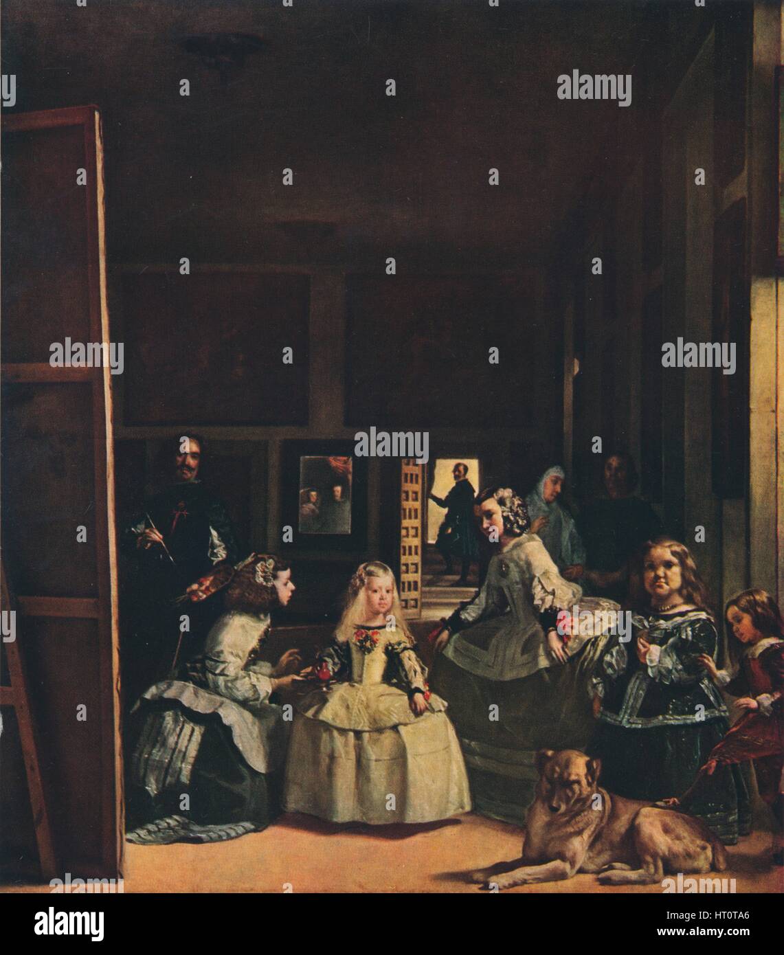 'Las Meninas, ou la famille de Felipe IV', c1656. Artiste : Diego Velasquez. Banque D'Images