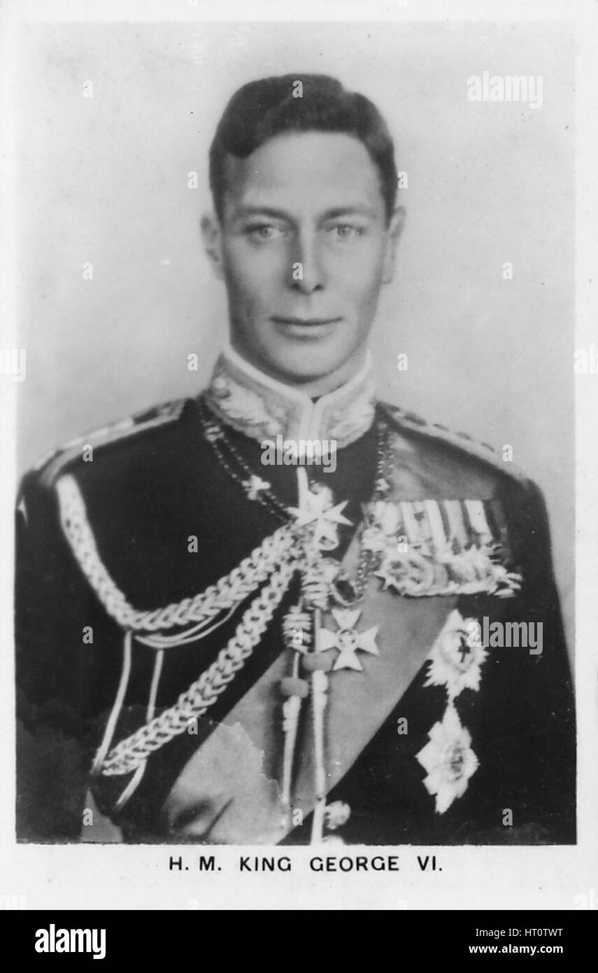 "Sm le roi George VI' (1895-1952), 1937. Artiste : Inconnu. Banque D'Images