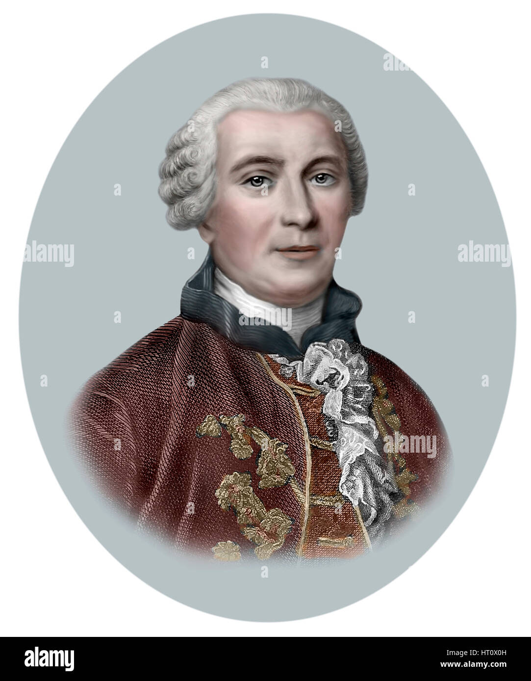 Comte de Georges Louis Leclerc Buffon, 1707-1788, naturaliste français, mathématicien, cosmologiste Banque D'Images