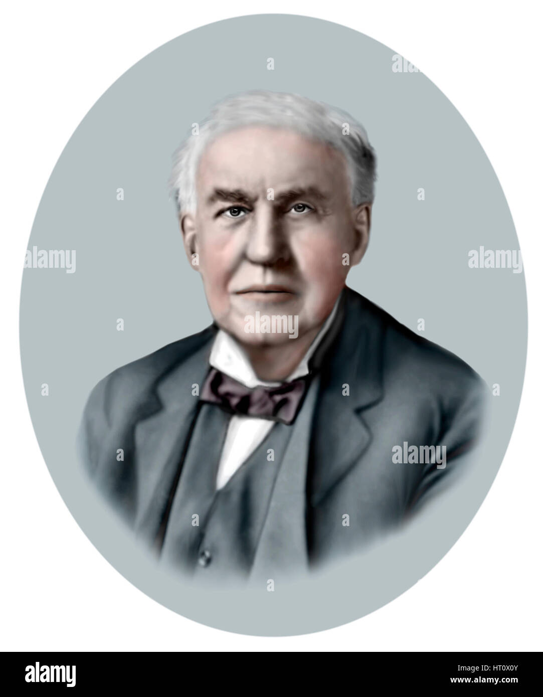 Thomas Alva Edison, 1847-1931, inventeur américain, homme d'affaires Banque D'Images
