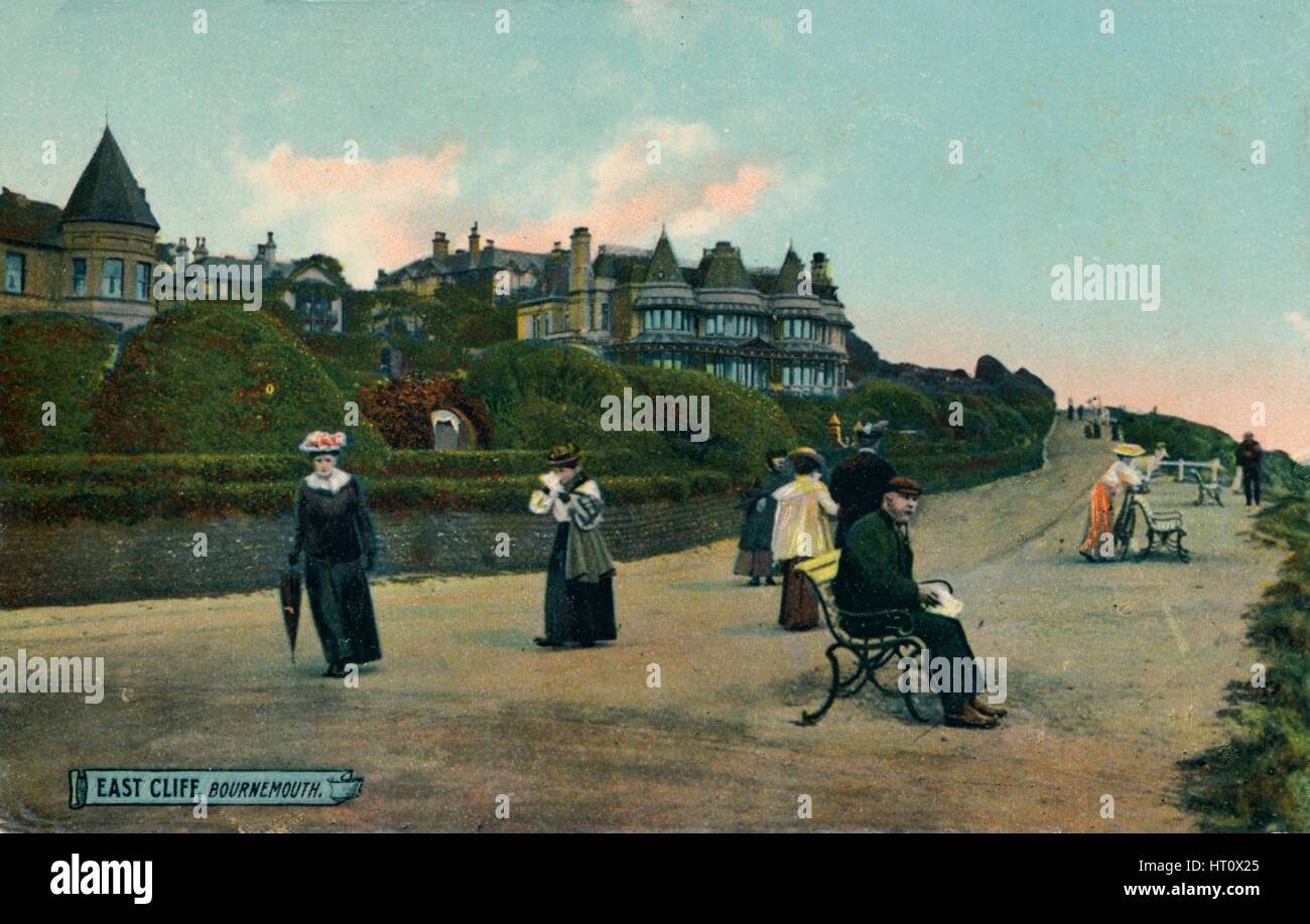 East Cliff, Bournemouth, c1905. Artiste : Inconnu. Banque D'Images