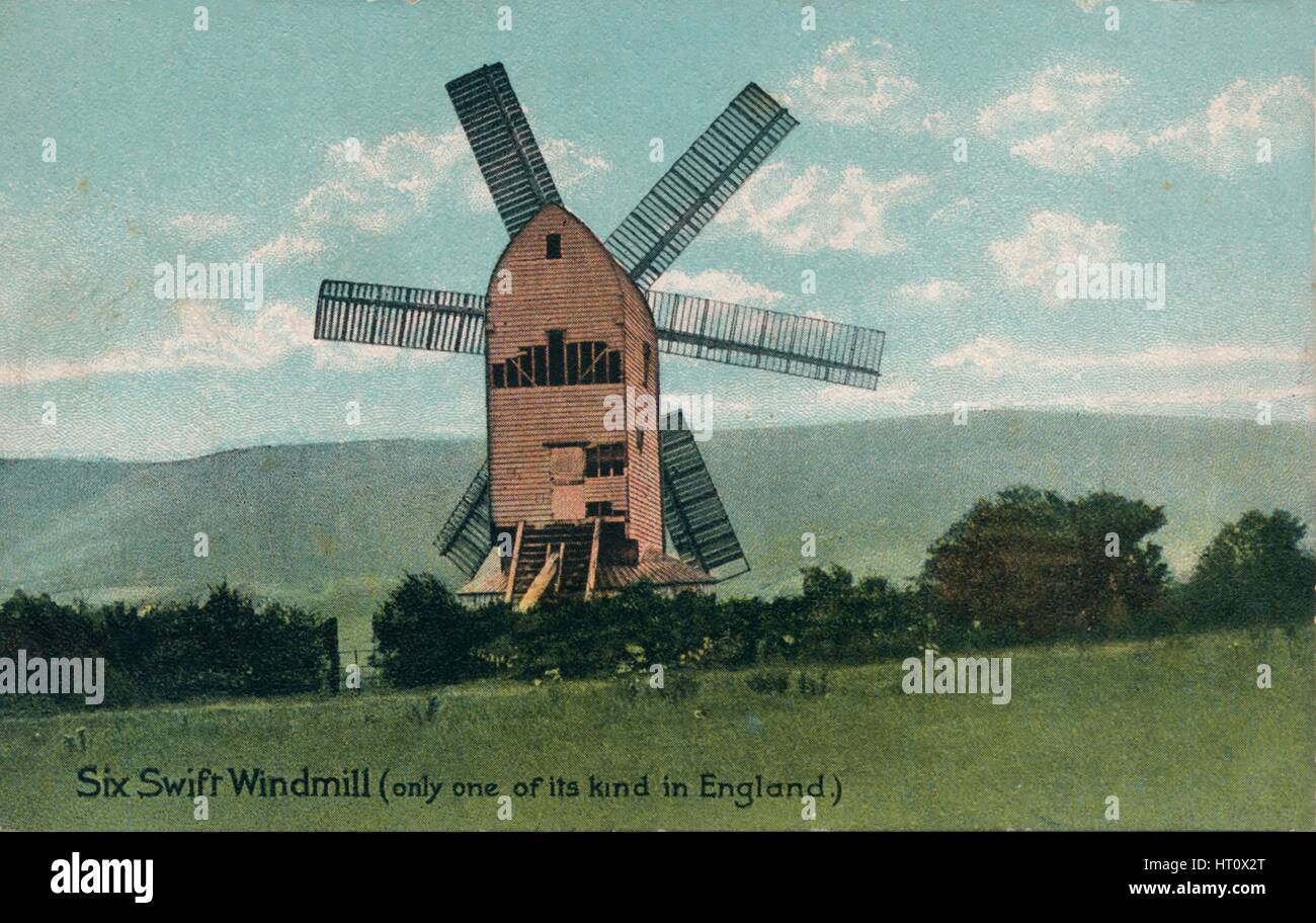 Swift 6 moulin à vent, Kingston, près de Lewes, dans le Sussex, c1905. Artiste : Inconnu. Banque D'Images