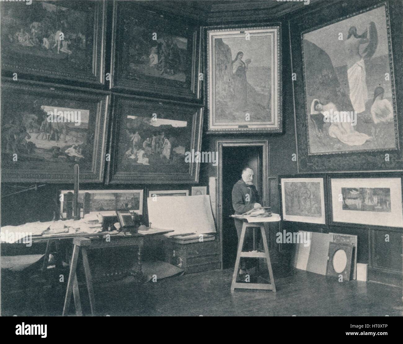 'Puvis de Chavannes dans son Studio', c1897. Artiste : Inconnu. Banque D'Images