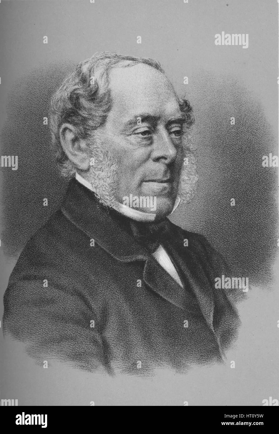George Villiers, 4 Comte de Clarendon, diplomate et homme politique britannique, c1864 (1883). Artiste : Inconnu. Banque D'Images