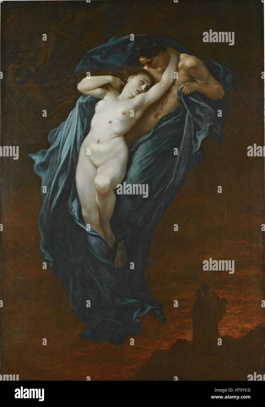 Paolo et Francesca. Artiste : Doré, Gustave (1832-1883) Banque D'Images