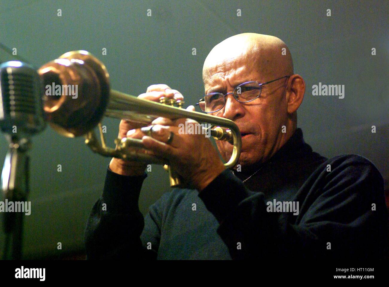 Eddie Henderson, Jazz Club, Hastings Hastings, East Sussex, 2008. Artiste : Brian O'Connor Banque D'Images