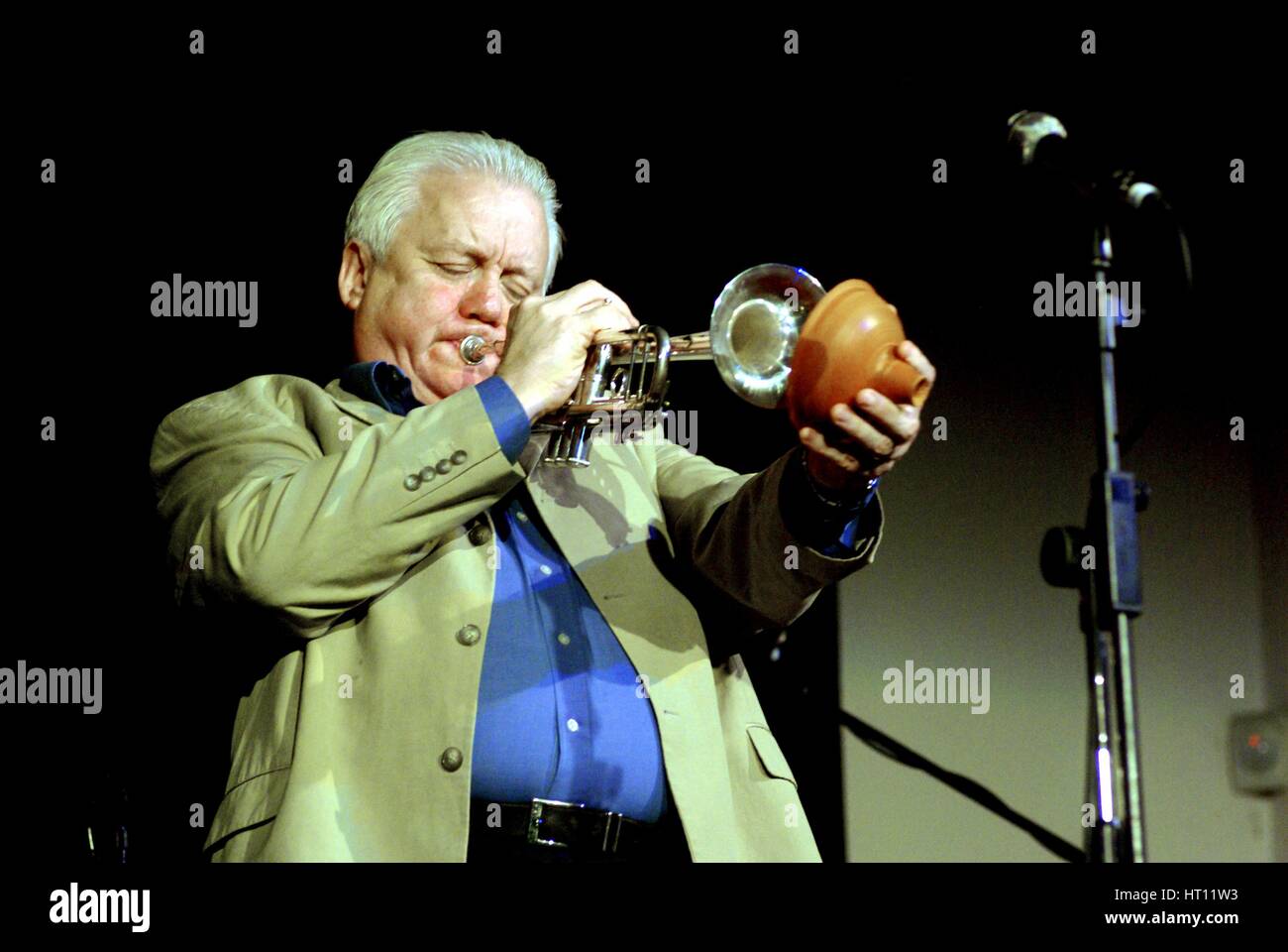 Bruce Adams, Brecon Jazz Festival, Festival de jazz de Brecon, Powys, Pays de Galles, c2009. Artiste : Brian O'Connor Banque D'Images