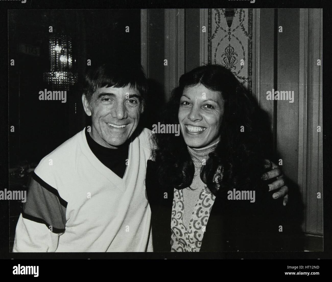 Chubby Carrier and the batteur avec Lena Antonis au Théâtre Forum, Hatfield, Hertfordshire, 1979. Artiste : Denis Williams Banque D'Images