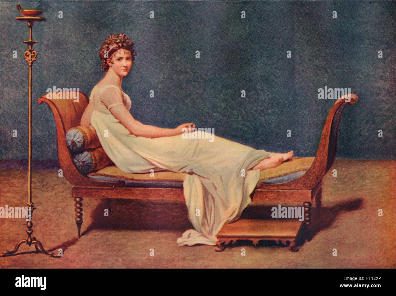 Portrait de Madame Récamier, 1800, (1911). Artiste : Jacques-Louis David Banque D'Images