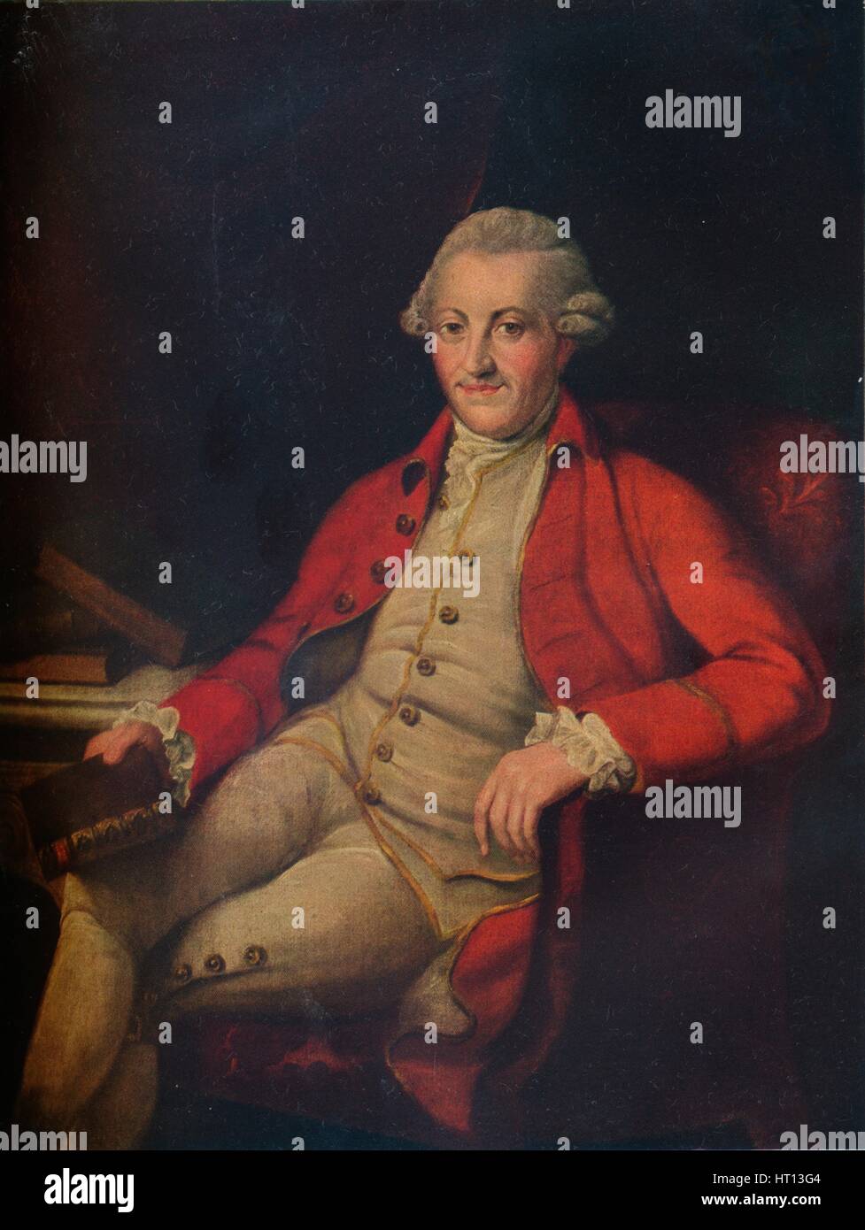 Portrait de John Zoffany, xviiie siècle, (1917). Artiste : Inconnu Banque D'Images