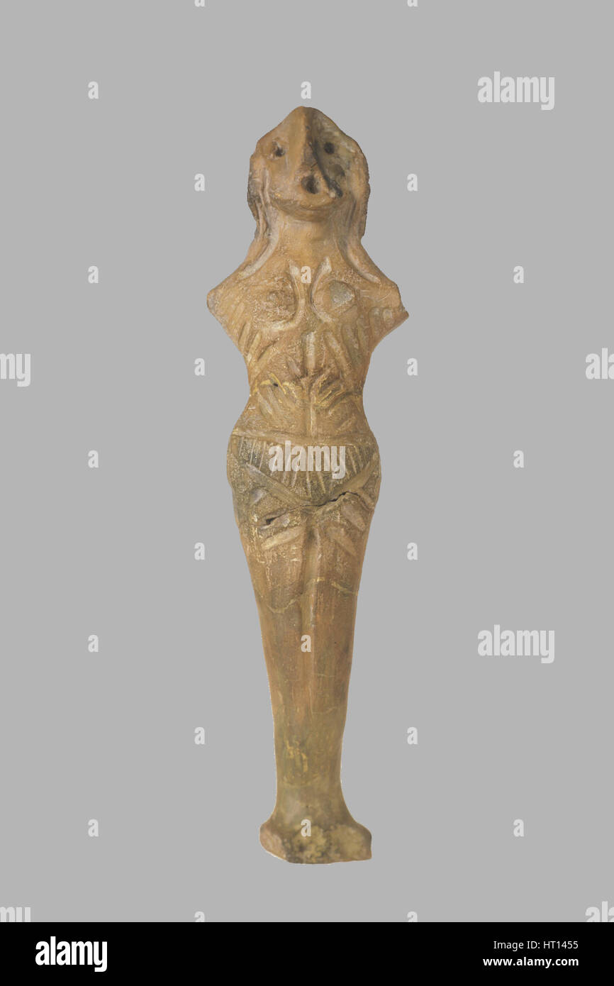 Figurine féminine, 3950-3500 B.C. Artist : Culture Russe préhistorique Banque D'Images