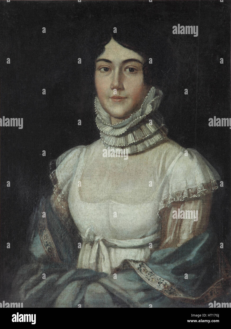 Portrait de Maria Mikhaylovna Lermontova (1795-1817), années 1810. Artiste : Anonyme Banque D'Images