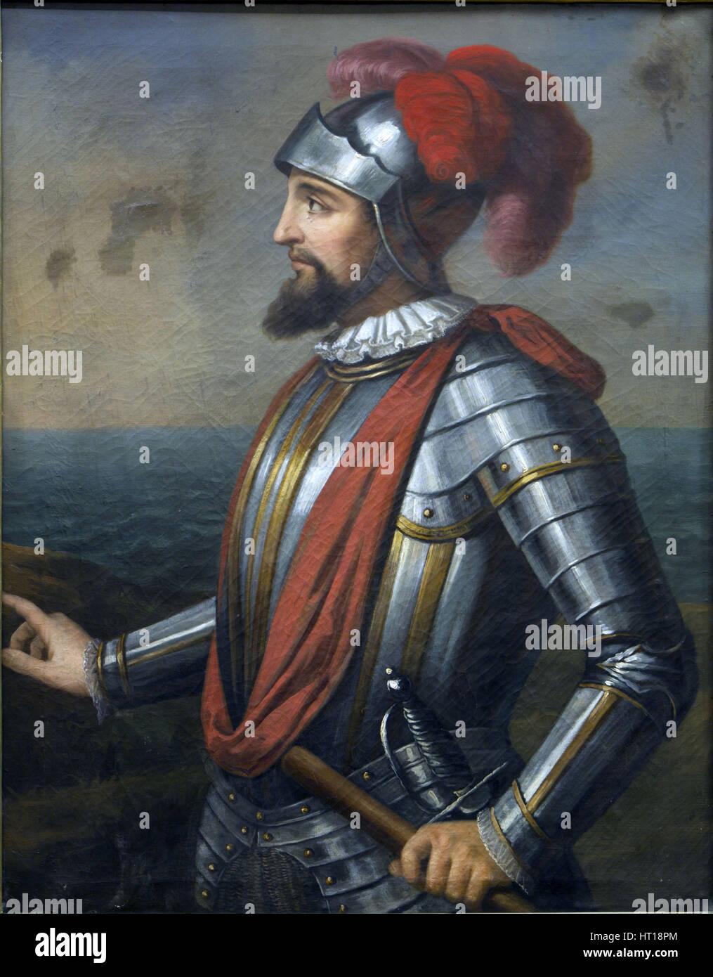 Vasco Núñez de Balboa. Artiste : Anonyme Banque D'Images