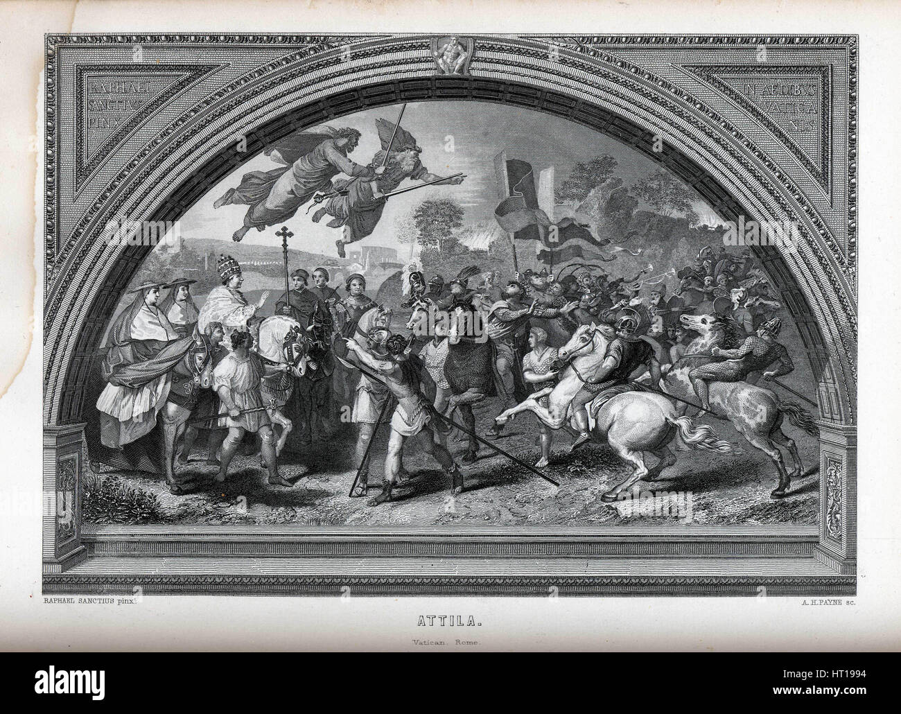 Attila (après), 1882. Artiste : Payne, Albert Henry (1812-1902) Banque D'Images