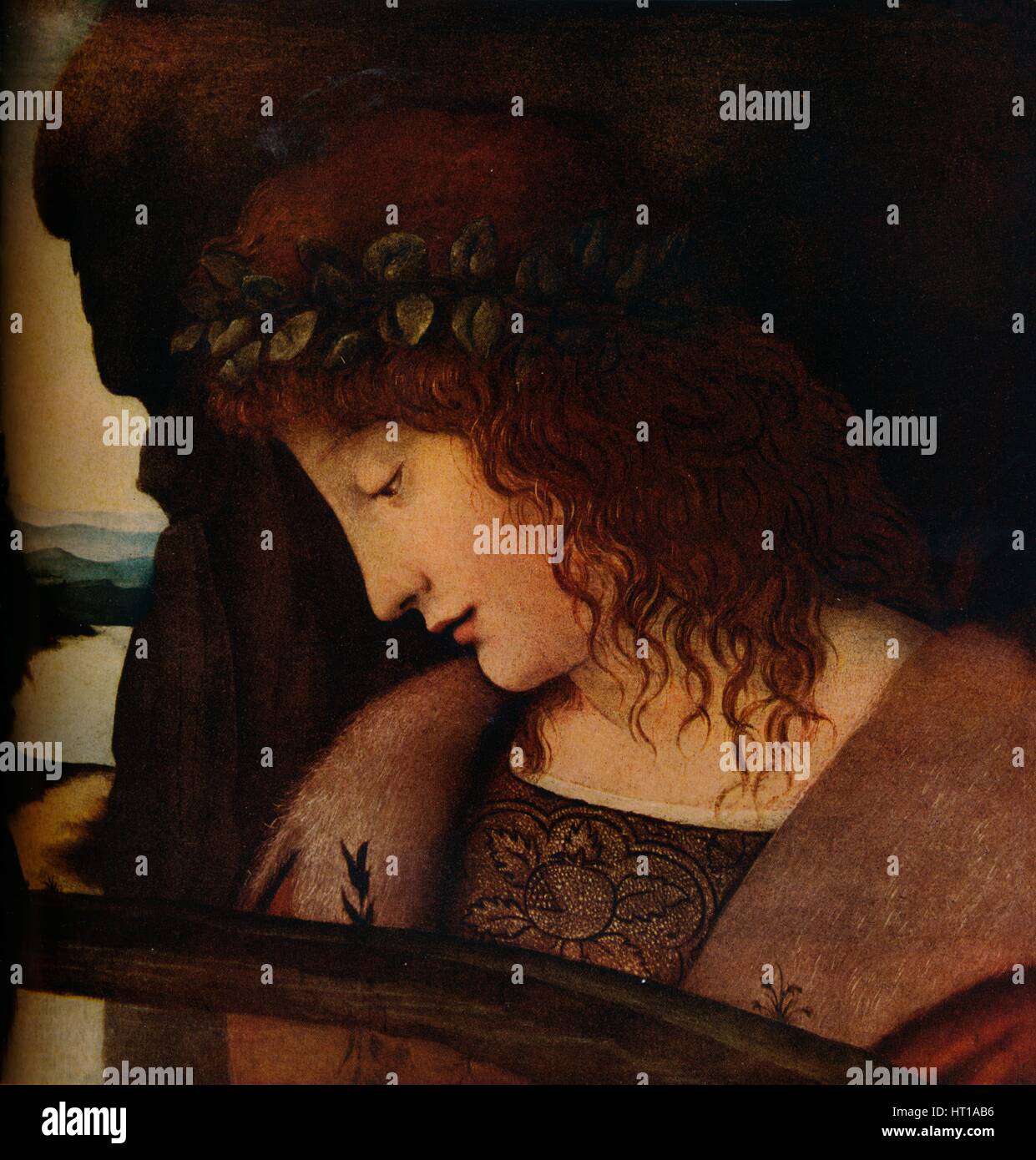 'Narcissus', c1500. Artiste : Jan Van Eyck. Banque D'Images