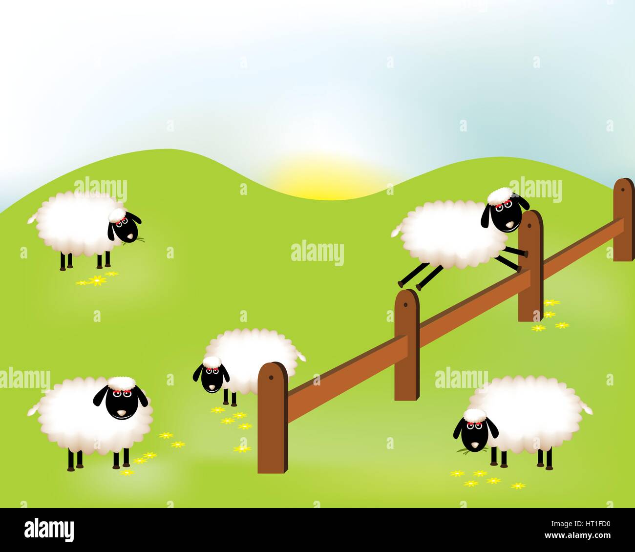 Délicieux moutons Illustration de Vecteur