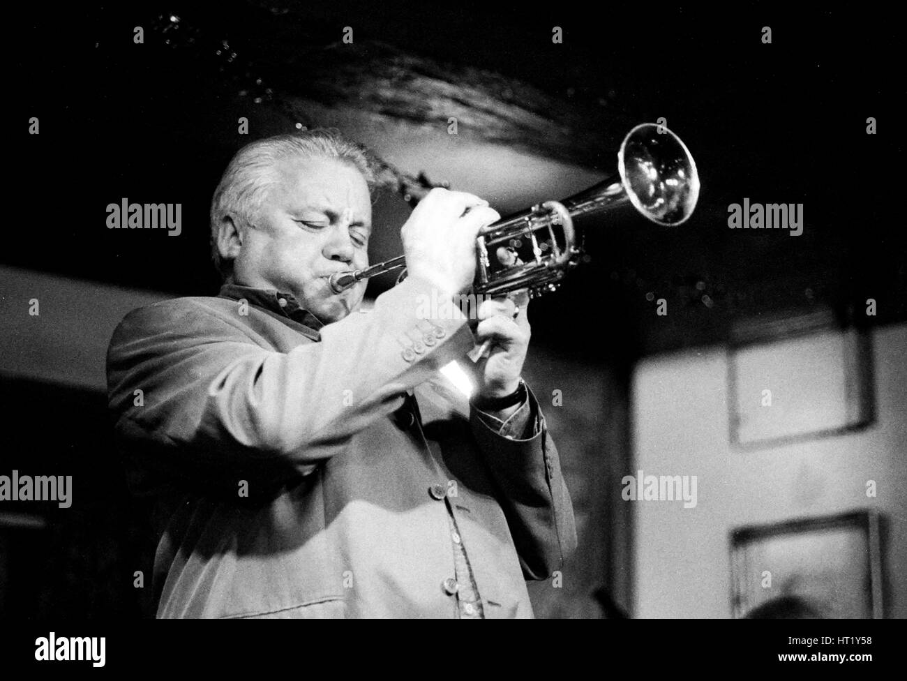 Bruce Adams, Watermill Jazz Club, Dorking, Surrey, janvier 2001. Artiste : Brian O'Connor. Banque D'Images