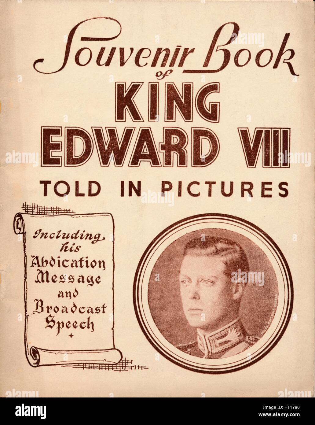Un livre souvenir du roi Édouard VIII : raconté en Images, 1937. Artiste : Inconnu Banque D'Images