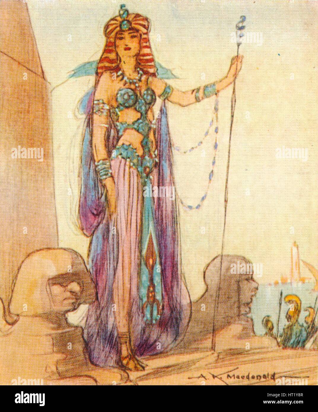 Cléopâtre VII (6930 av. J.C.), reine d'Egypte, 1937. Artiste