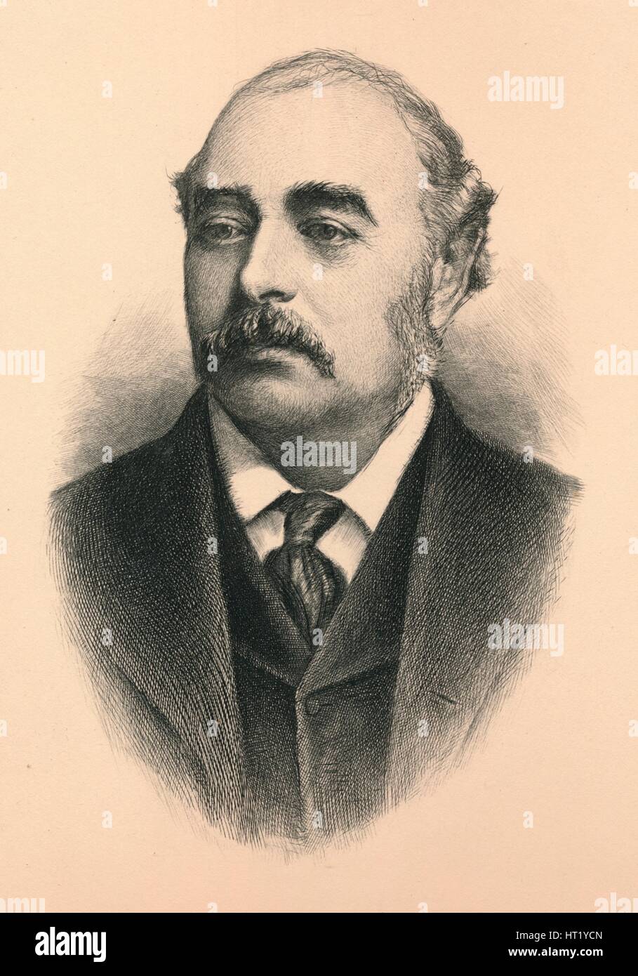 Sir Matthew White, 1er vicomte Ridley Ridley (1842-1904), homme politique conservateur britannique et sta Artiste : Inconnu Banque D'Images
