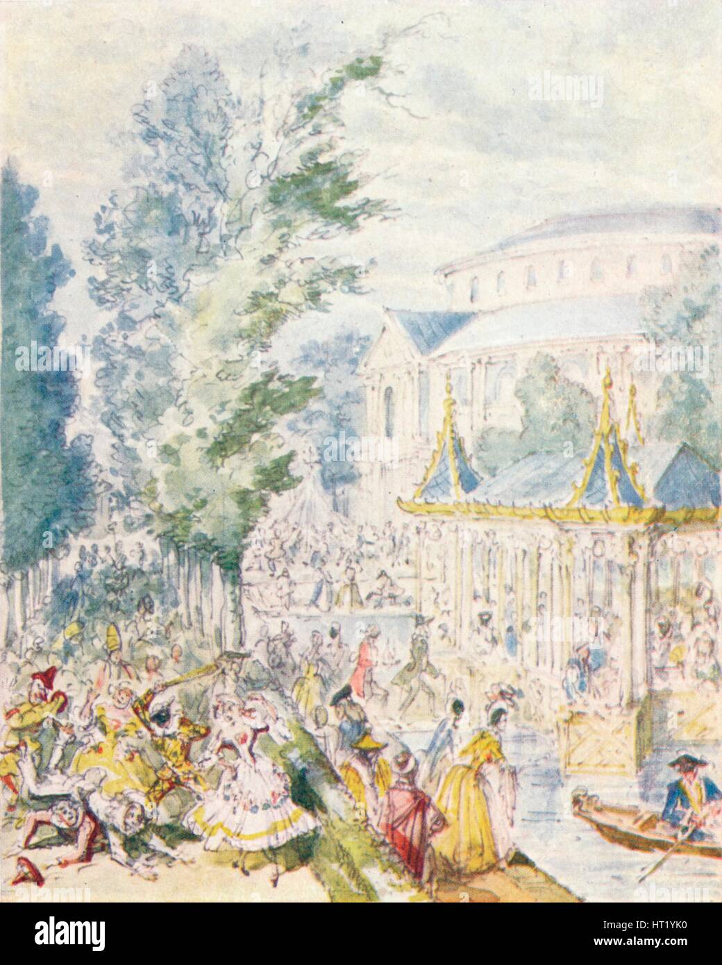 Jour Masquerade in Ranelagh Gardens, (1842), 1903. Créateur : Inconnu. Banque D'Images