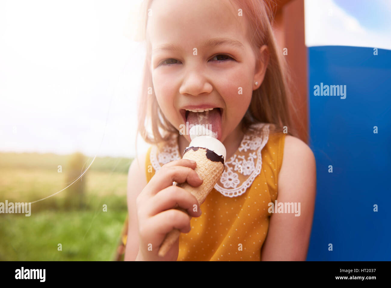 Bonne idée pour chaude journée d'été Banque D'Images