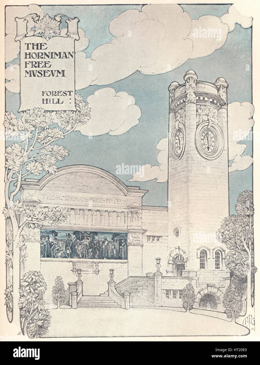 'La Horniman Museum', c1900 (1901-1902). Artiste : Percy Gossop. Banque D'Images