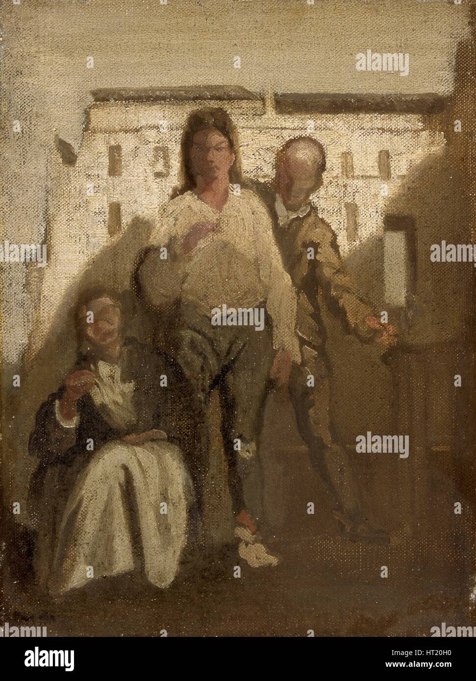 'La prise de tete d', 1905-1910. Artiste : James Pryde. Banque D'Images