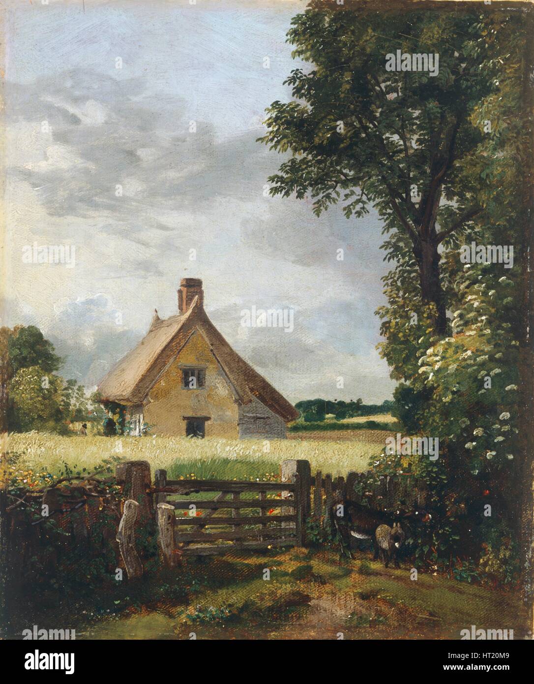 'Un chalet dans un champ', 1815-1818. Artiste : John Constable. Banque D'Images