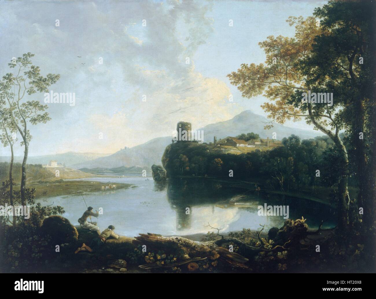 Olbadarn "château", 1733-1782. Artiste : Richard Wilson. Banque D'Images