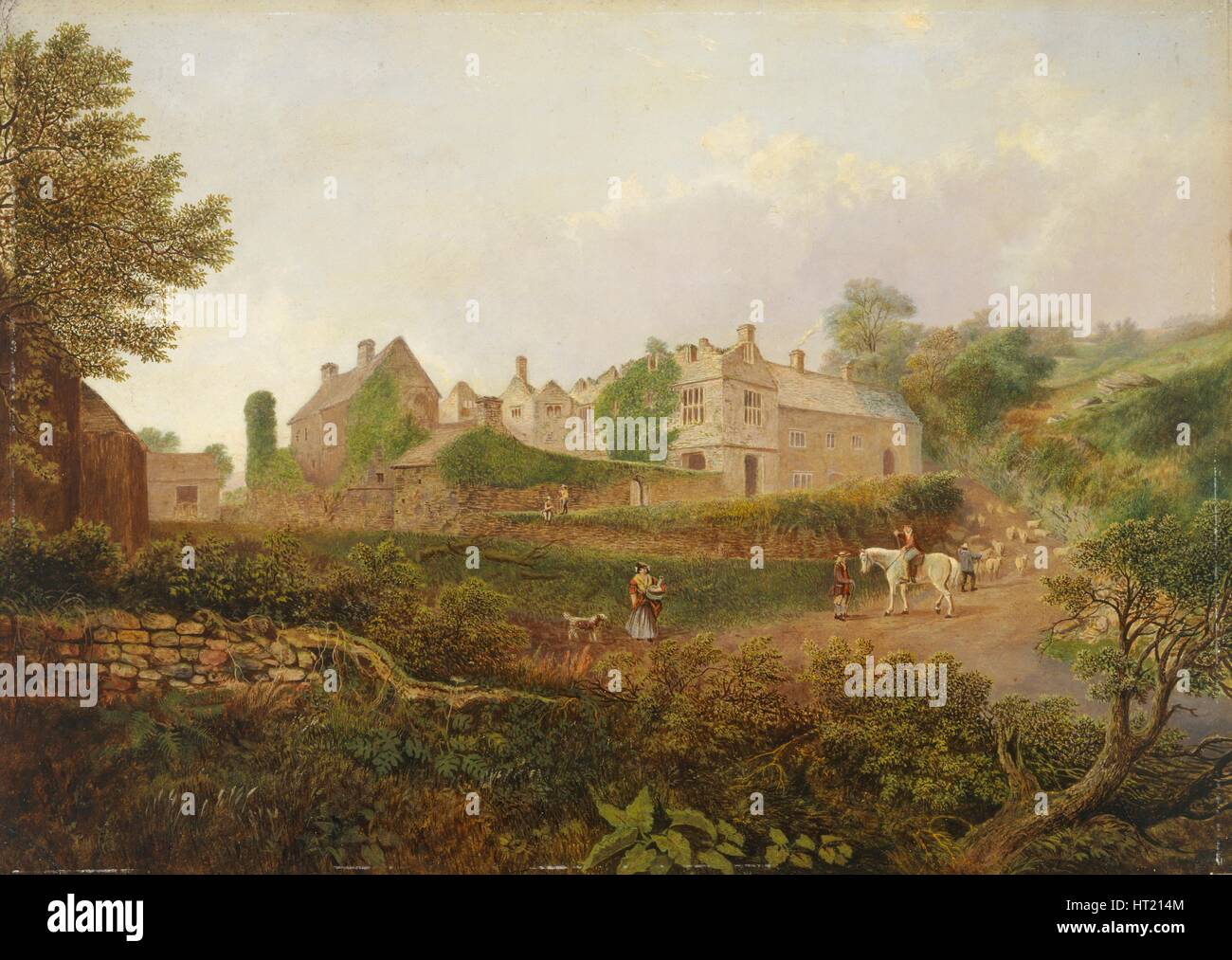 'Le Van, Caerphilly', 1834-1889. Artiste : Thomas Waters Banque D'Images