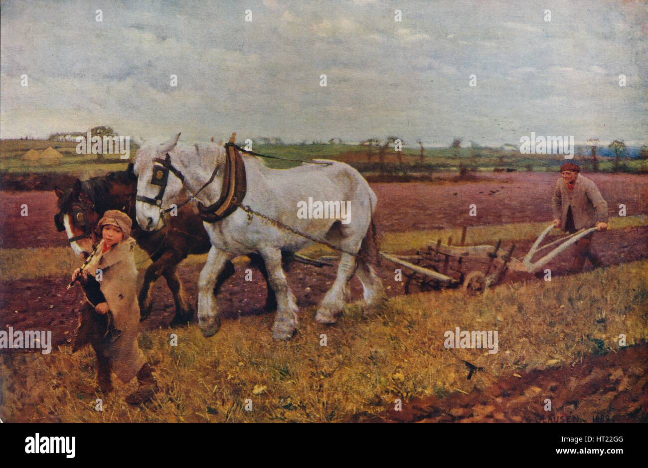 1889, (1935). Artiste : George Clausen. Banque D'Images