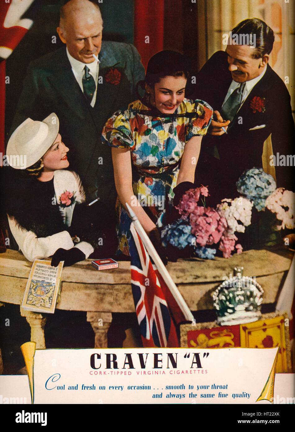 'Craven A Cork-Tipped cigarettes Virginia', 1937. Artiste : Inconnu. Banque D'Images