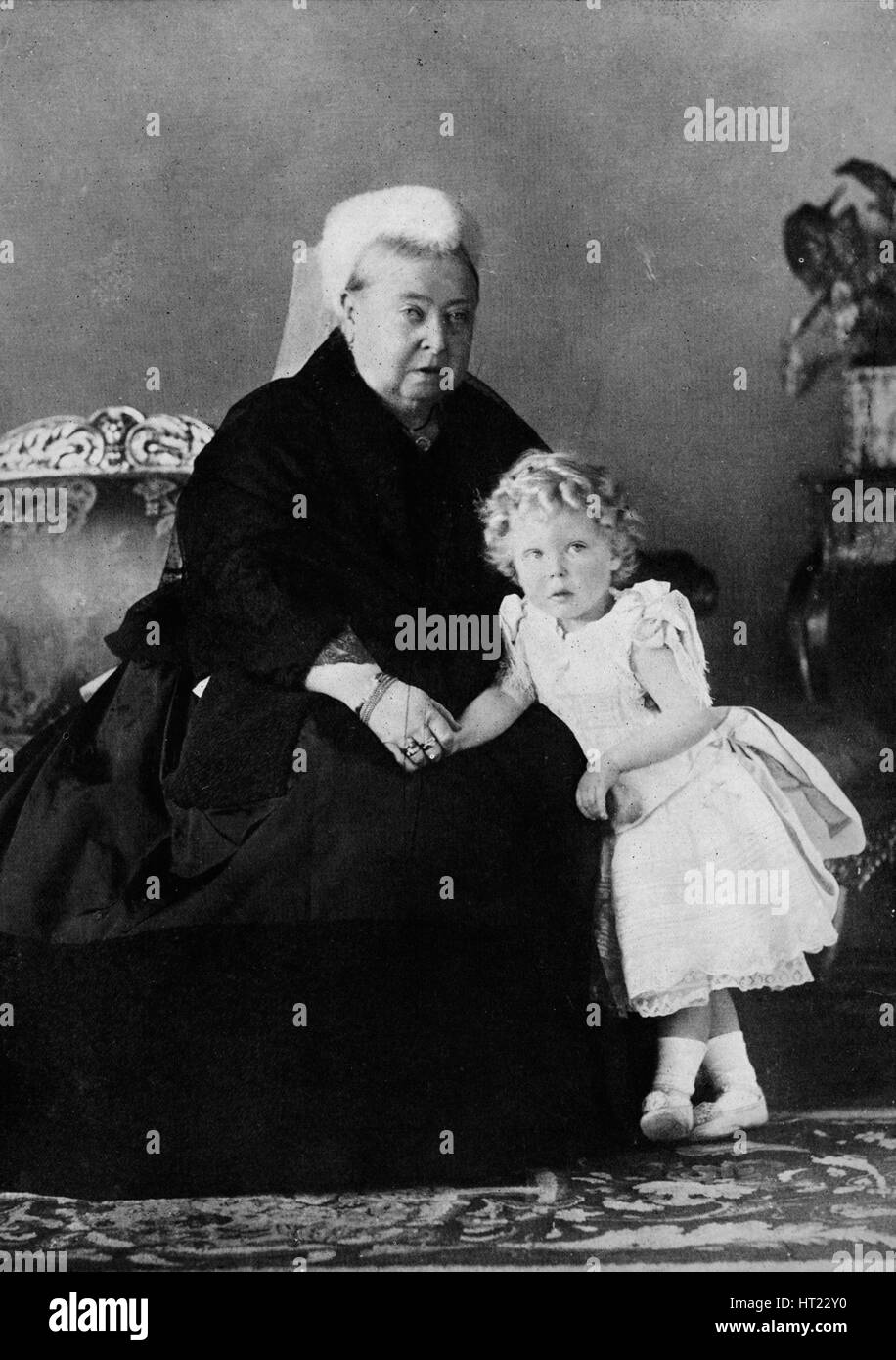 'La reine Victoria et Edward VIII', c1898 (1936). Artiste : Inconnu. Banque D'Images