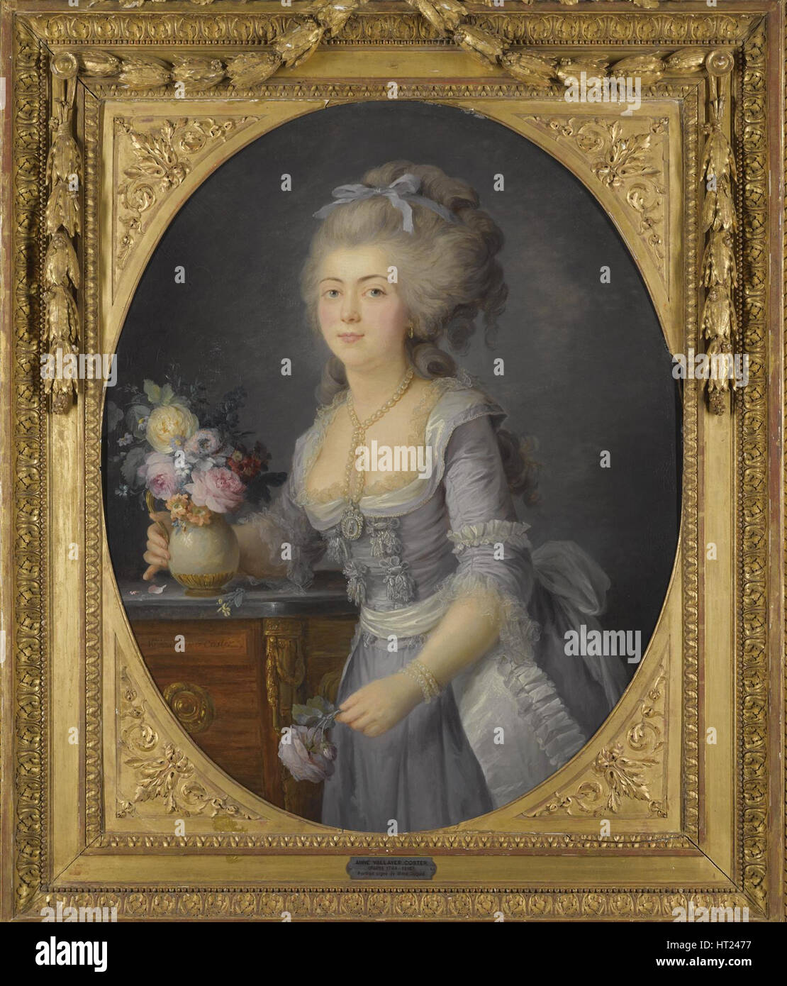 Portrait d'Adélaïde Henriette Auguié (1758-1794). Artiste : Walter Leistikow, Anne (1744-1818) Banque D'Images