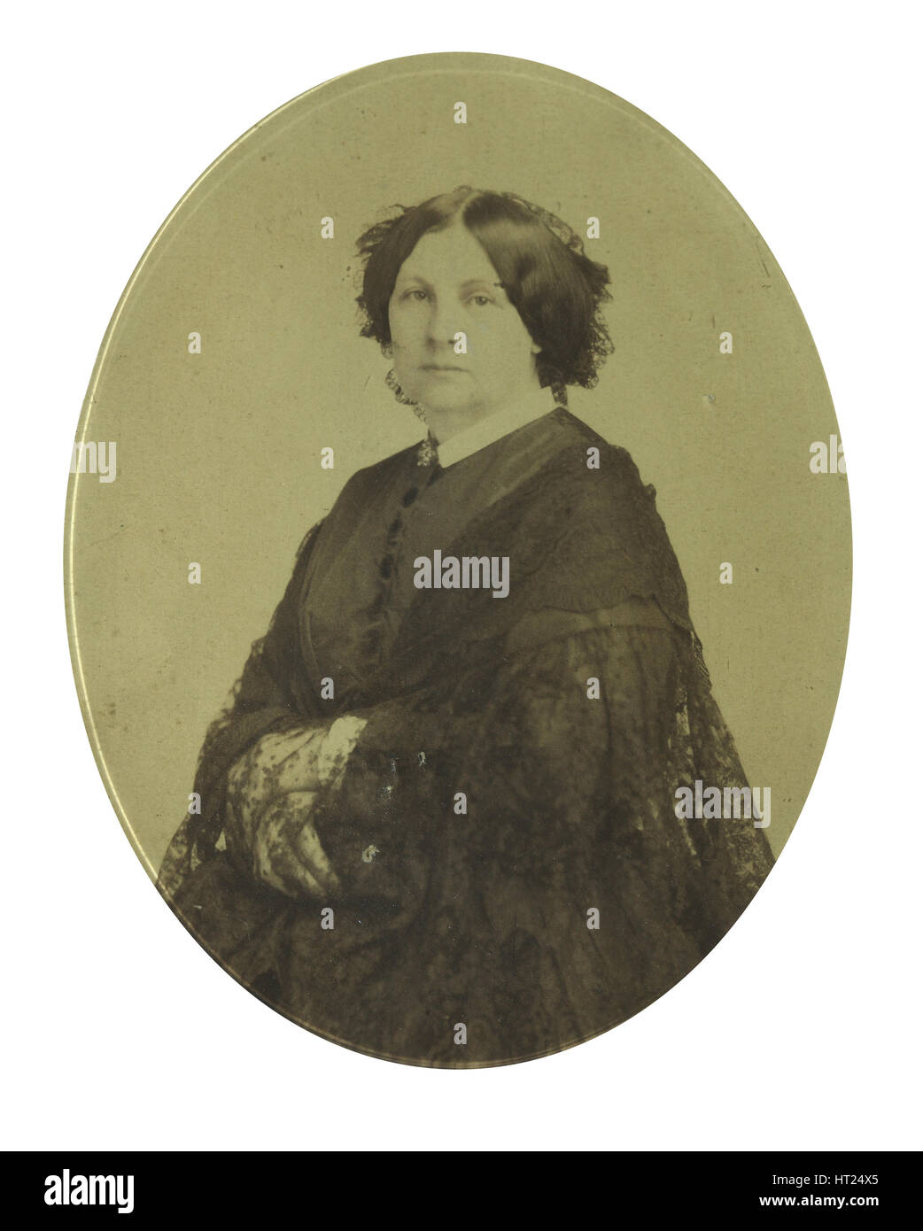 Anna Grigorievna Filosofova (1815-1892), 1850-1860s. Artiste : Anonyme Banque D'Images