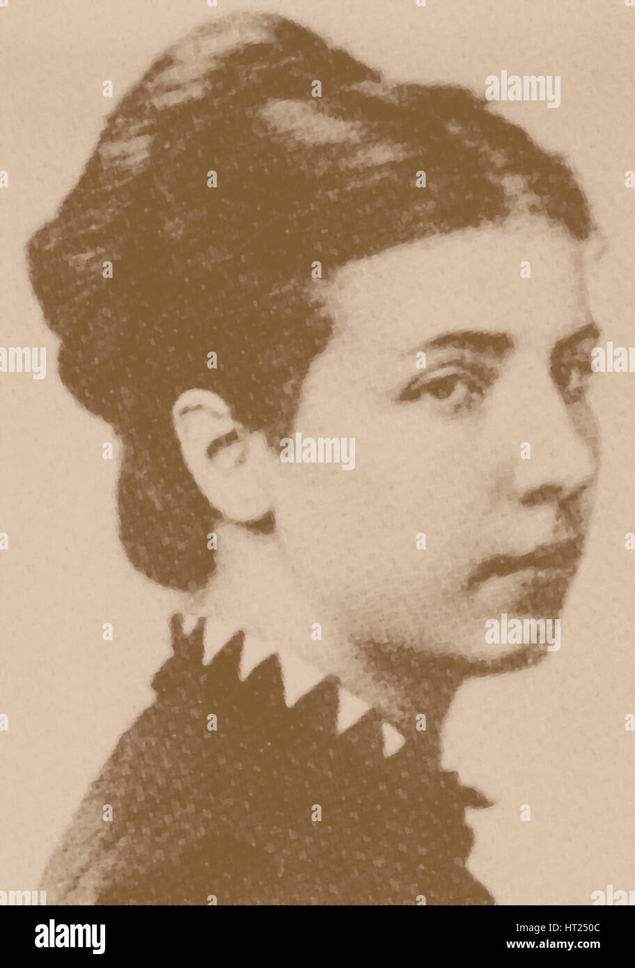 Lukinichna Yelisaveta Dmitrieva, née Kusheleva (1850-1918), 1871. Artiste :, Alphonse Liébert (1827-1913) Banque D'Images