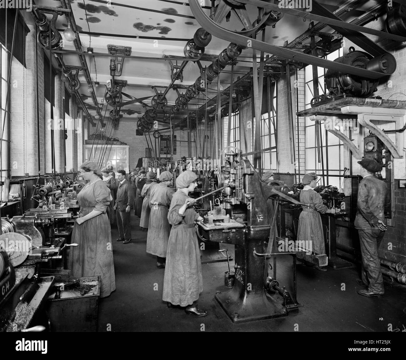 La Birmingham Small Arms Factory, Small Heath, Birmingham, février 1917. Artiste : Adolphe Auguste Boucher. Banque D'Images