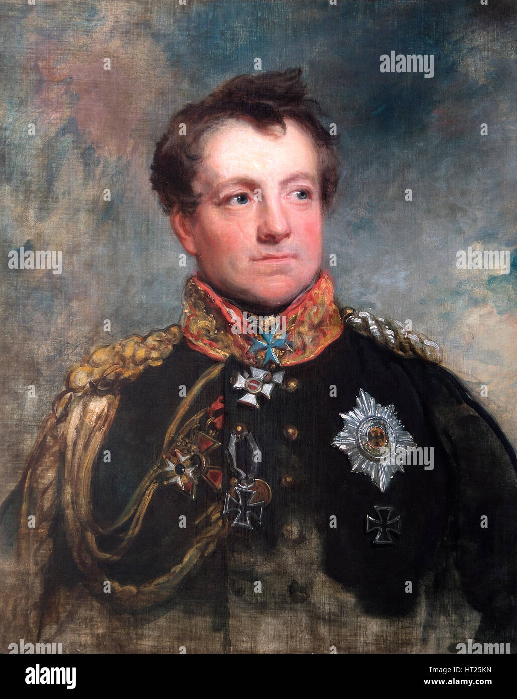 Portrait du maréchal d'août Neidhart, comte de Gneisenau, soldat prussien, 1818. Artiste : George Dawe. Banque D'Images