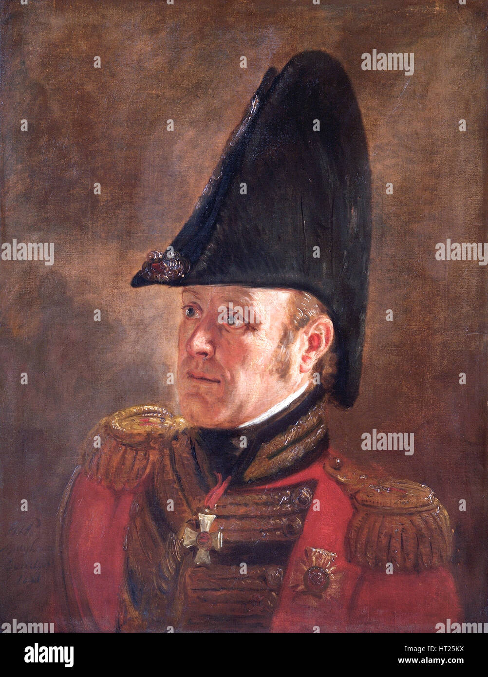 Portrait du général Sir George Cooke, soldat britannique, 1821. Artiste : Jan Willem Pieneman. Banque D'Images