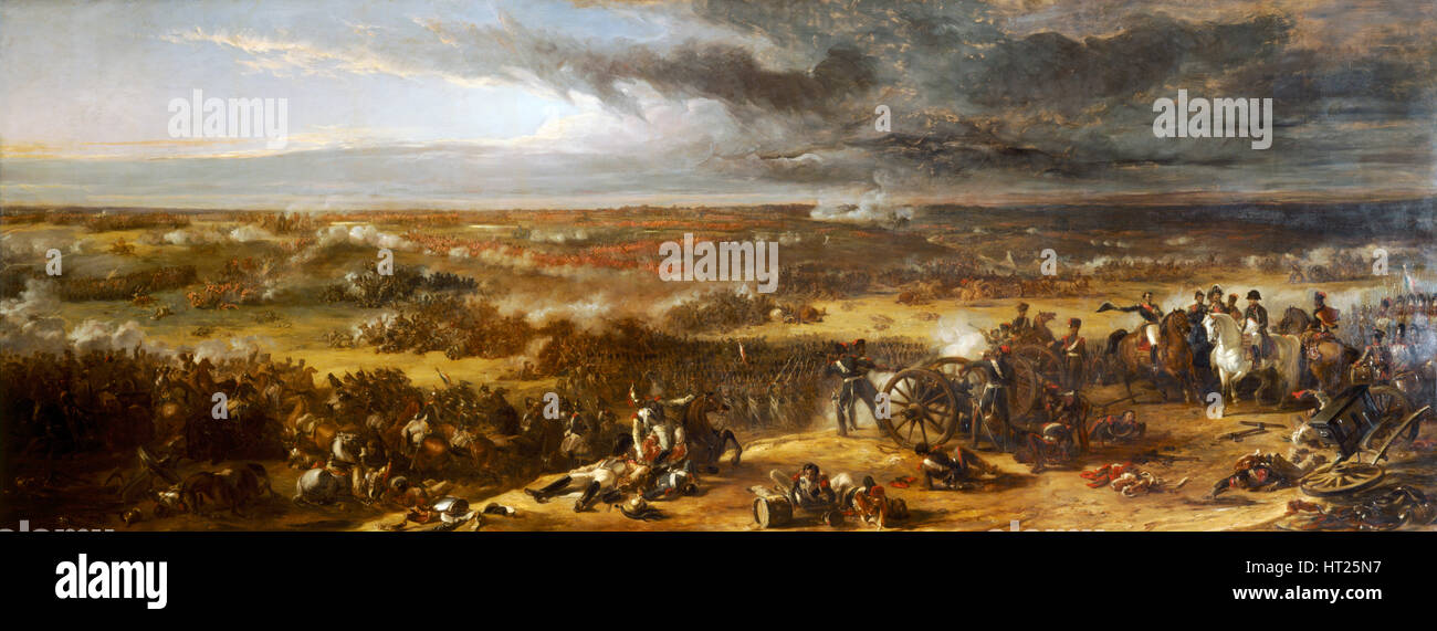 'La Bataille de Waterloo", 1815 (1843). Artiste : William Allan. Banque D'Images