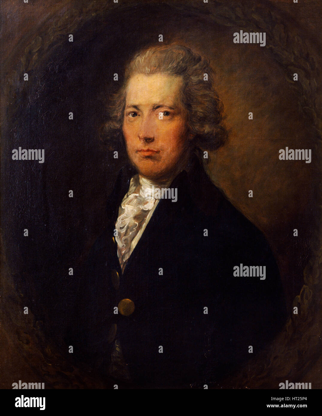 Portrait de William Pitt le Jeune, homme d'État britannique, c1787. Artiste : Gainsborough Dupont. Banque D'Images