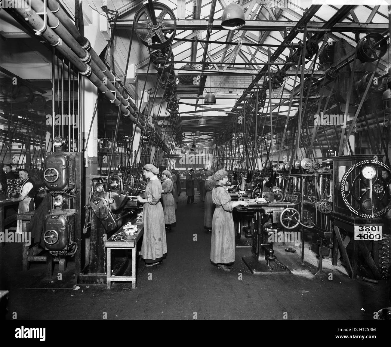 La Birmingham Small Arms Factory, Small Heath, Birmingham, février 1917. Artiste : Adolphe Auguste Boucher. Banque D'Images