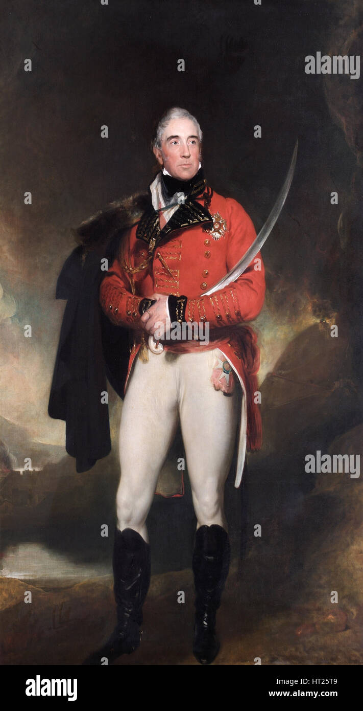 Portrait de Thomas Graham, Lord Lynedoch, soldat britannique, c1817. Artiste : Thomas Lawrence. Banque D'Images