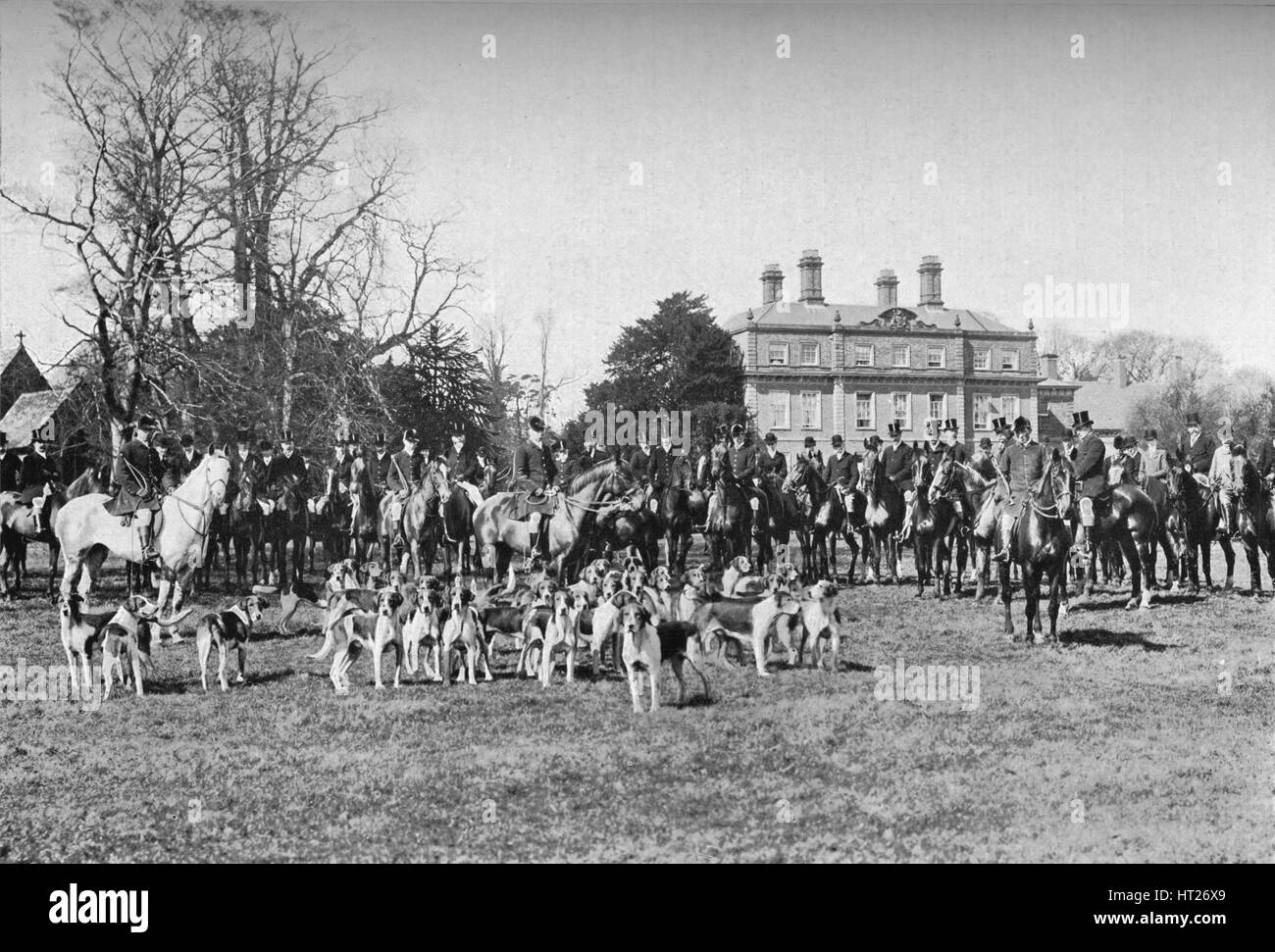 'L'Albrighton Hounds : UN Répondre à Stretton', c1903, (1903). Artiste : Inconnu. Banque D'Images